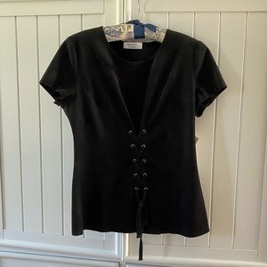 Bailey faux suede top